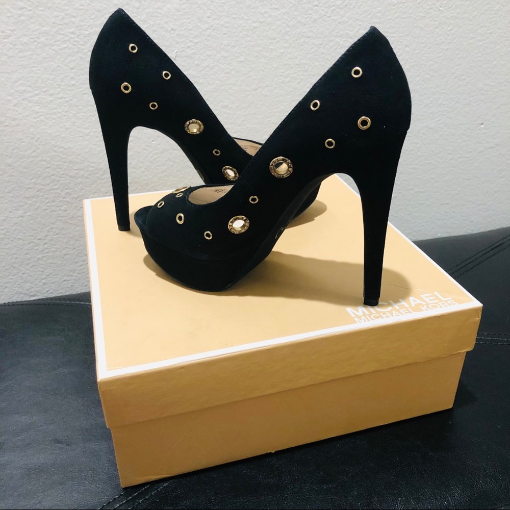 Size 6.5 Michael Kors Delilah Peep High Heels ⭐️